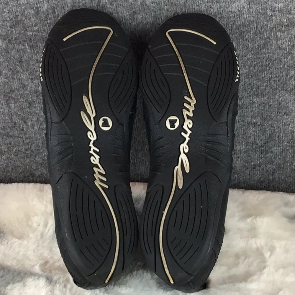 Merrell Black Zip Top Athletic Shoes Slip-On Sneakers Walking Shoes Size 9 - Picture 10 of 11